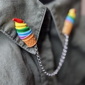 Rainbow Ice Cream Collar Chain